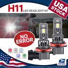 H11 LED Headlight Conversion Kit 6000K W/ Silent Fan For 2008-2018 Honda Accord