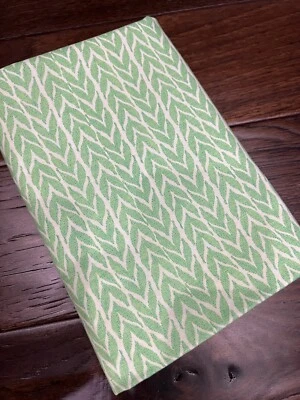 MODA Spring House By Stephanie Ryan 1 3/4 Yards Green Stripe Fabric Vintage Rare - Image 1 of 3