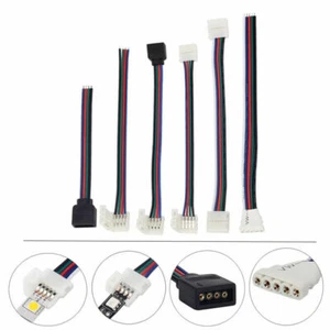 4Pin 5Pin LED strip connector RGB RGBW 5050 3528 LED Strip light Wire Connection - Picture 1 of 11