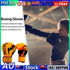 Pu Boxing Gloves Durable Mitts Hand Protector For Sports (children Orange)