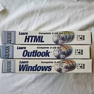 Video Professor - Learn Windows XP + HTML + Outlook 2003 PC CD Software - Picture 1 of 4
