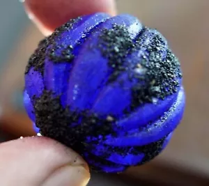 Certified 200 Ct+ Earthen Natural Kashmiri Blue Sapphire Rough Loose Gemstone - Picture 1 of 5