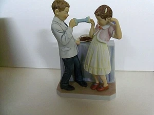 Norman Rockwell DAY IN THE LIFE OF A GIRL III RW-41 GORHAM Figurine  MINT - Picture 1 of 5