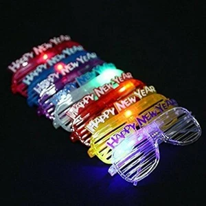 LED Glasses 2023 Light up Glasses Glowing Glasses for New Year Party Set of 8pcs - Picture 1 of 3