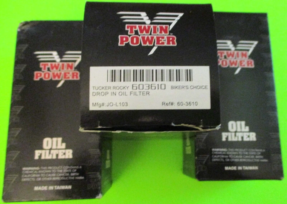 3 FILTROS DE ACEITE DOBLES POWER DROP para motocicletas Harley Davidson parte # 60-3610 Foto 1 de 1