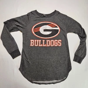 University of Georgia Bulldogs Women’s Long Sleeve Shirt Gray Size M – RK - Picture 1 of 14