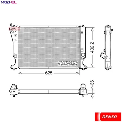 RADIATOR ENGINE COOLING DRM50132 FOR TOYOTA 2AD-FTV/FHV 2.2L 1AD-FTV 2.0L 4cyl - Image 1 of 4