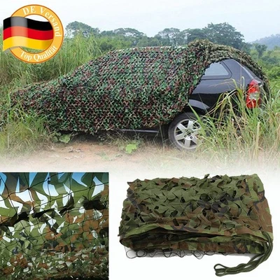 【DE】 Camouflage Jagd Tarnnetz Armee Army Tarnung Camo Hunter Army Military 3M 5M - Bild 1 von 4