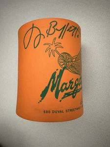 JIMMY BUFFETT MARGARITAVILLE ORLANDO CAN KOOZIE COOZIE FOAM LOGO FLORIDA GREEN - Picture 1 of 5