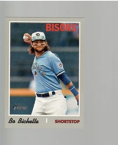 BO BICHETTE SP 2019 TOPPS HERITAGE MINOR LEAGUE BASEBALL - Picture 1 of 2