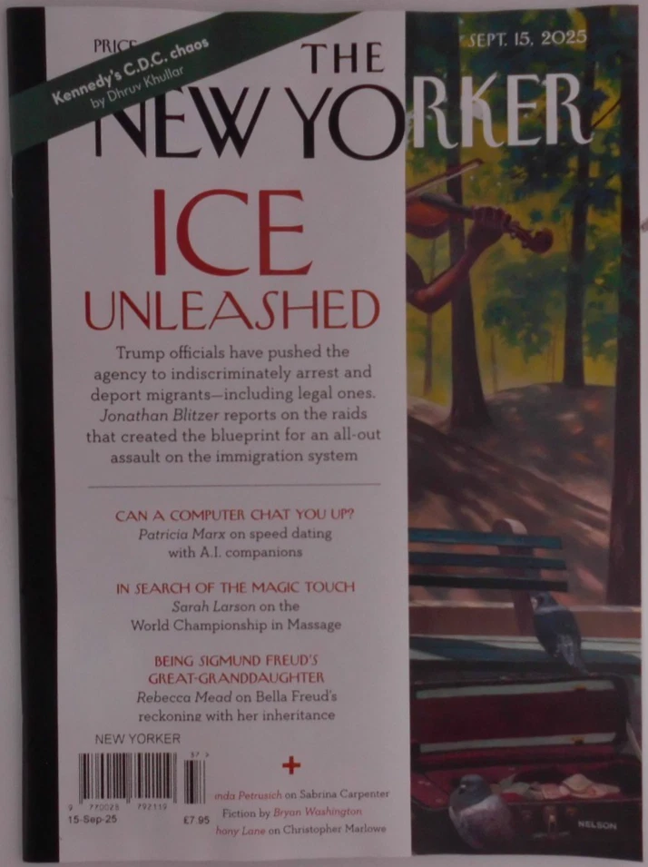 The New Yorker magazine 8th Sept 2025 ICE unleashed. Arrest & deport migrants - Image 1 of 1