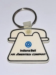 Llavero de goma Indiana Bell vintage. - Imagen 1 de 3