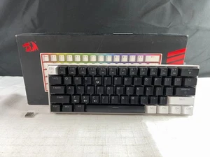 Redragon Draconic Pro Black White Wired Bluetooth Mechanical Gaming Keyboard - Picture 1 of 12