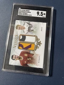 2018 Futera Unique Versus Dual Materials /35 Sergio Busquets Toni Kroos WC - Picture 1 of 5