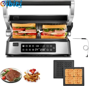 Griglia Multifunzione, Piastra per Panini/Waffle Maker/Sandwich Maker 4 in 1, XL - Foto 1 di 12