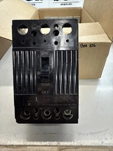 GENERAL ELECTRIC 150 AMP CIRCUIT BREAKER 3 POLE 240 VAC TQD32150 - Picture 1 of 6