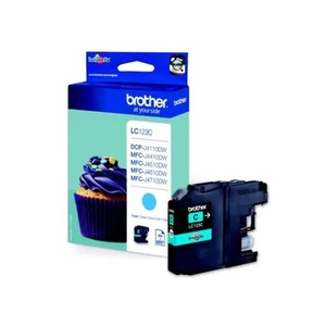 Brother LC-123C Inkjet Cartridge, Cyan, Single Pack, Standard Yield, Includes 1 - Photo 1/6