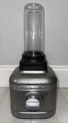 KitchenAid K400 Base Licuadora Velocidad Variable con Tarro Personal Taza Batidora Plateada Foto 1 de 4