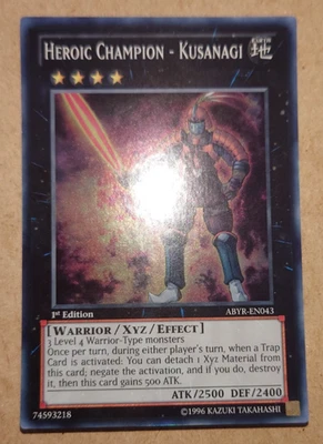 Heroic Champion - Kusanagi Abyr-En043 Abyss Rising Yu-Gi-Oh! - Image 1 of 2