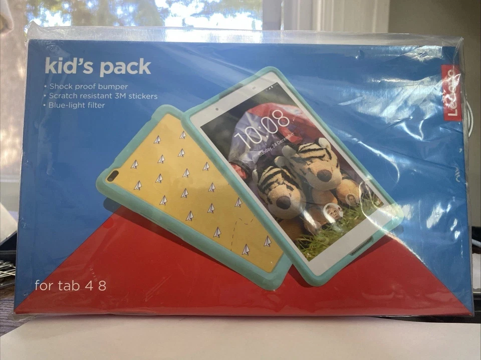 Lenovo Tab 4-Plus 8" paquete infantil a prueba de golpes 3M pegatina Foto 1 de 4