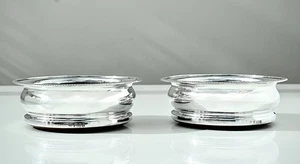 Par de posavasos de plata maciza, champán/vino de C.J Vander: 1960: 451 g - Imagen 1 de 24