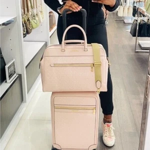 Michael Kors Lady MK Travel Luggage Large Top Zip Weekender Bag - DK Powder Blush - Bild 1 von 10