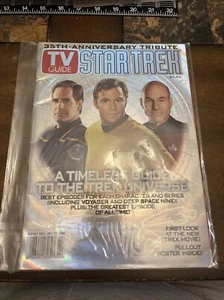 Star Trek 35th Anniversary TV Guide 2002 Pull Out Poster Hologram Cover Articles - Picture 1 of 2