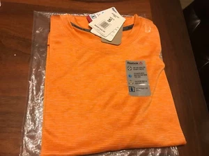 Reebok Camicia Uomo Active Speedwick Relaxed Fit - Arancione Piccolo - Nuova con etichette - Foto 1 di 2