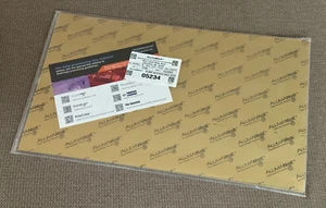 AlumaMark 05234 Gold Satin Finish Engraving Sheet Adhesive-Back .02" x 12" x 20" - Picture 1 of 5