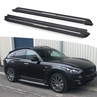 2PC Side Steps Running Boards Fits For Infiniti QX70 FX35 FX37 FX50 2009-2019 — 第 1/4 张图片