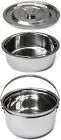 Multi-Purpose Bowl Stackable Steamer Insert Pans for Pot in Pot, 7.5 in x 4.5 in