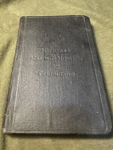 Michigan Masonic Monitor and Ceremonies. Freemasonry Rites Rules Guide. 1922. - Picture 1 of 18