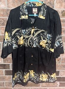 Large Tommy Bahama AOP Floral Hawaiian Button Down Short