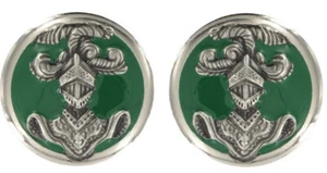 PAIRE D'INSIGNE DE COLLET ABC CHASSEUR ARMEE BLINDEE CAVALERIE TENUE CEREMONIE - Imagen 1 de 1