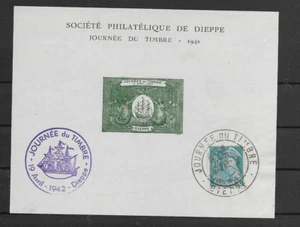 FRANCE @ 1942 Rare Beaune Mini Sheet @1609 - Picture 1 of 1
