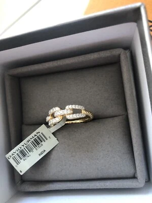 Anillo David Yurman Oro Amarillo 18k Talla 6, Con Diamante  Foto 1 de 2
