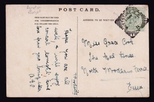 London Barnet WHETSTONE N #1 near full squared cicle postmark 1907 postcard - Picture 1 of 3