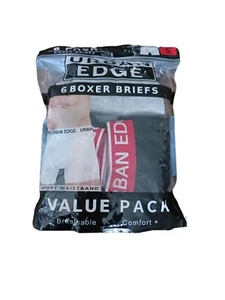 Urban Edge Boys Size Small 8/10 Multi-Color 6 Pack Breathable Boxer Briefs - Picture 1 of 10