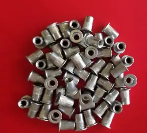 Aluminum Rivet Nut Rivnut Insert Nutsert - 1/4-20 UNC - 25 pcs - Picture 1 of 3