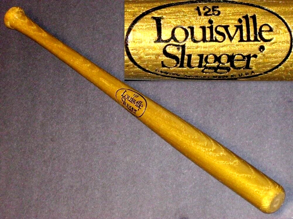 BLANK LOUISVILLE SLUGGER~NEW 18" MINI GOLD COLOR SOUVENIR WOOD BASEBALL BAT - Image 1 of 1