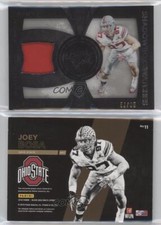 2016 Black Gold Collegiate Shadowbox Swatches White /99 Joey Bosa #11 Rookie RC