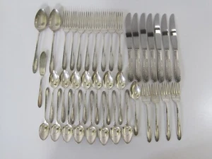 Vintage Simeon L & George H Rogers Co Oneida Ltd Silverplate 38pcs Flatware - Picture 1 of 11