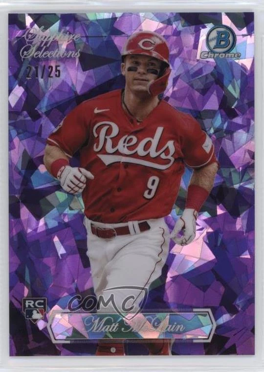 2023 Bowman Chrome Sapphire Edition Selections Purple /25 Matt McLain Rookie RC