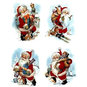 Calcomanías de cerámica para toboganes acuáticos de Navidad Santa Claus sobreesmaltado - Imagen 1 de 4