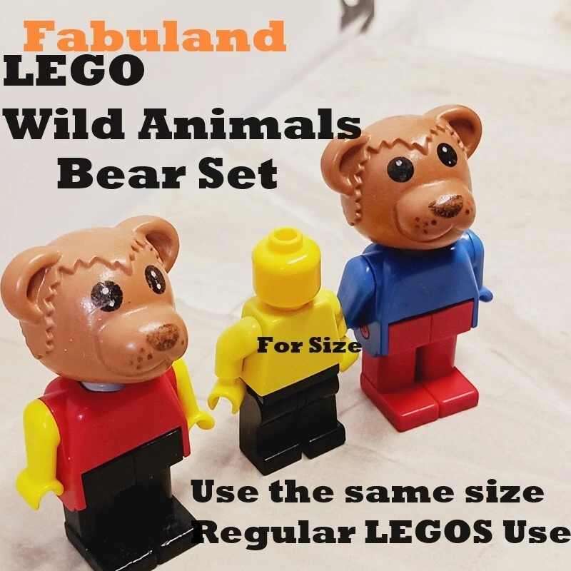 LEGO Osos Lote de 2 Osos Grandes Circo FABULAND Animales Europeos De Colección con Trabajos Foto 1 de 2
