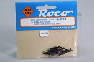 BB081 ROCO 04490S train Ho / N / O Sachet 2 paire attelages Kurzkupplung - Imagen 1 de 3