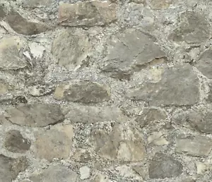 RoomMates Peel & Stick Wallpaper Weathered Stone Gray Natural Contact Paper Tan - Picture 1 of 9