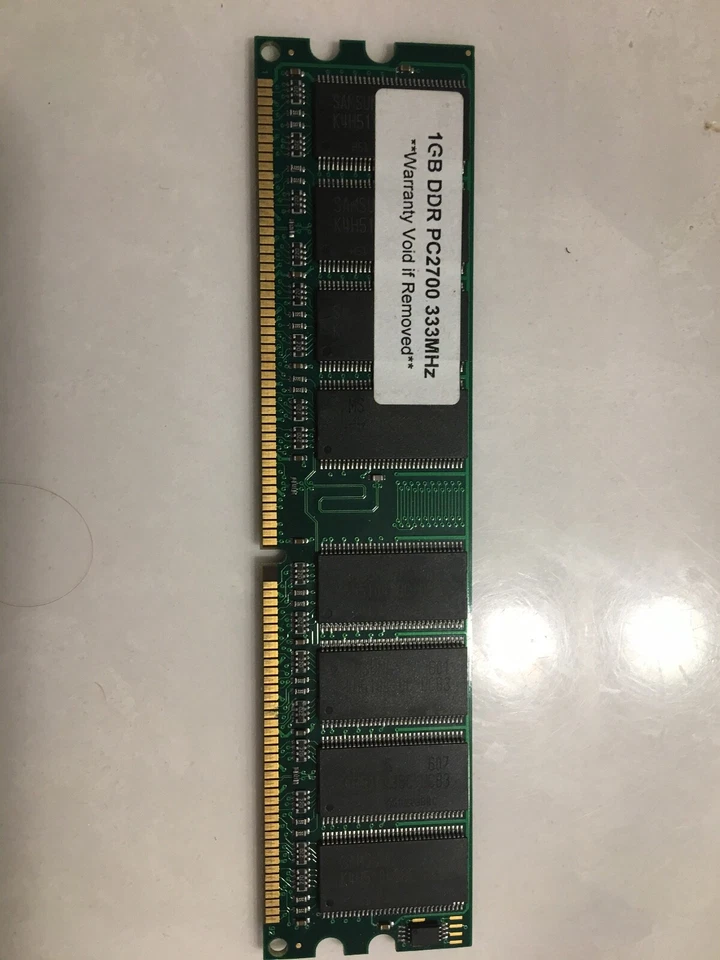 1GB DDR PC2700 333MHZ DESKTOP RAM LOW DENSITY MADE BY SAMSUNG - Image 1 of 1