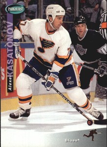 1994-95 Parkhurst Blues Hockey Card #195 Alexei Kasatonov