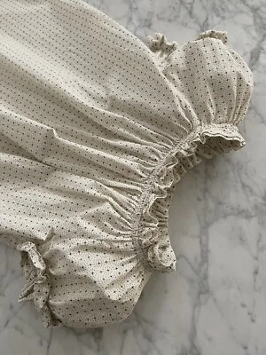 Vestido Bonpoint Off White Vintage Estampado Papel Pintado 7 8 Y Algodón $190 Soor Ploom Foto 1 de 4